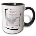 thumbnail image 1 of 3drose, Sonnet 43. When Most I Wink, Then Do Mine Eyes Best See, 11oz Two-tone Black Mug, 1 of 6