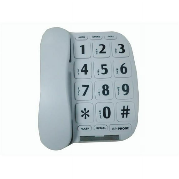 Sonnet Industries P-581 Large Button Telephone, White