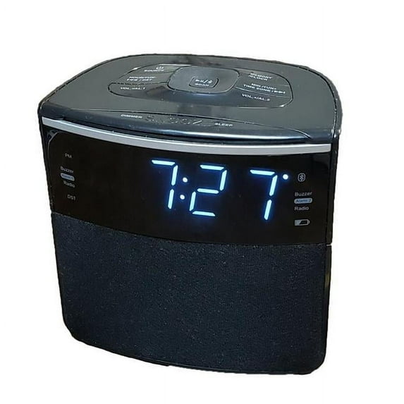 Sonnet Industries R-1428 Auto Set Bluetooth Clock Radio With USB Charging Port