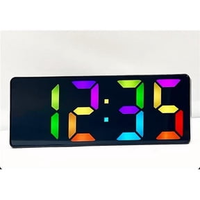 Sonnet Industries T-4418 2 Lcd Number Alarm Clock With Multi-Color Display