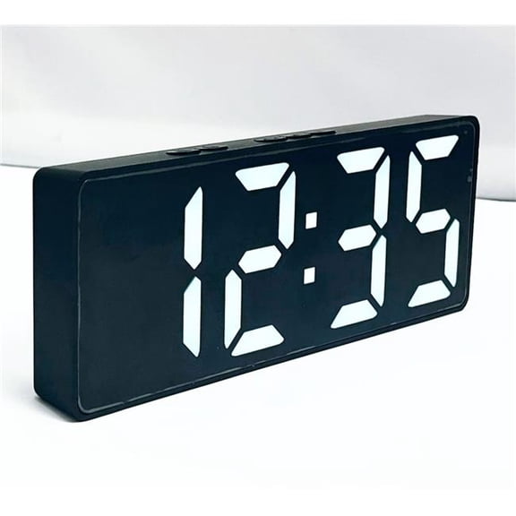 Sonnet Industries T-4437 2 Lcd Number Alarm Clock With Bright White Display