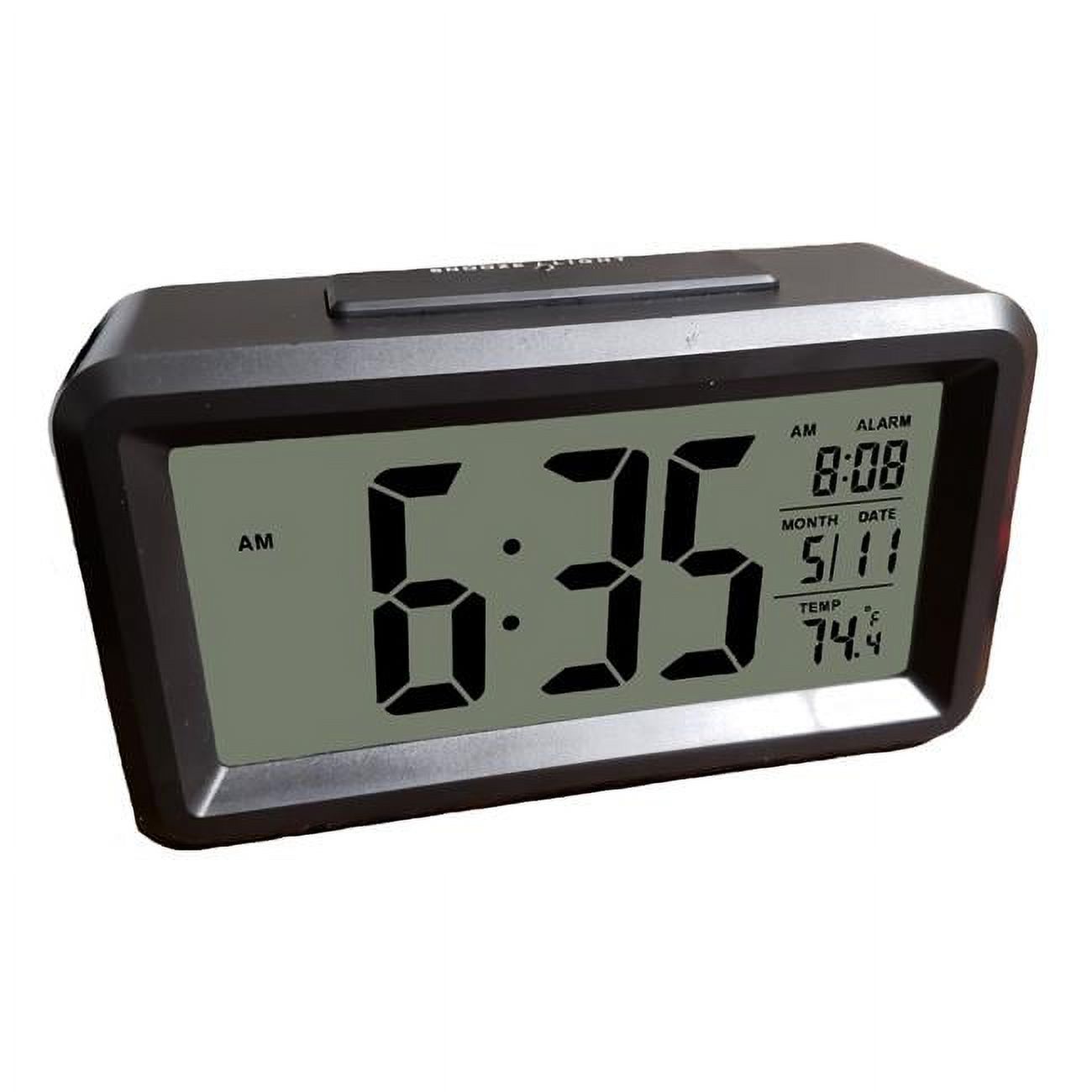 Industries T4447 1.5 in. LCD Number Alarm Clock with Light
