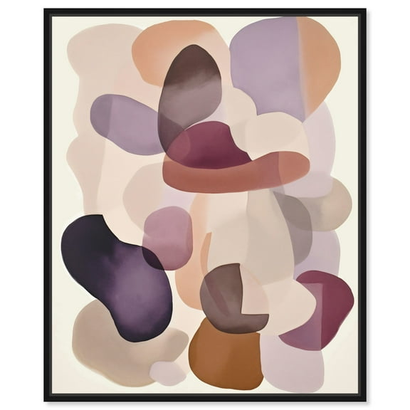 Sonneta Canvas Fall Inspired Abstract Art by Art Remedy, Black Frame, 16" x 20"