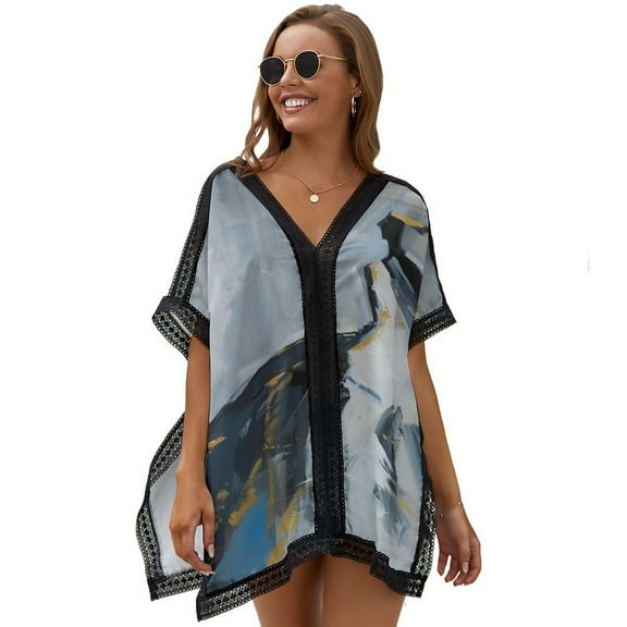 Sonnia Printed Women's Swimsuit Cover Up Summer Swimsuit Dress