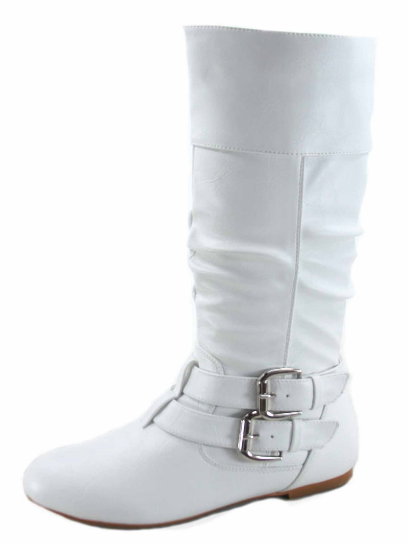Sonny-54 Women's Casual Mid Calf Boots with Side Zip, Double