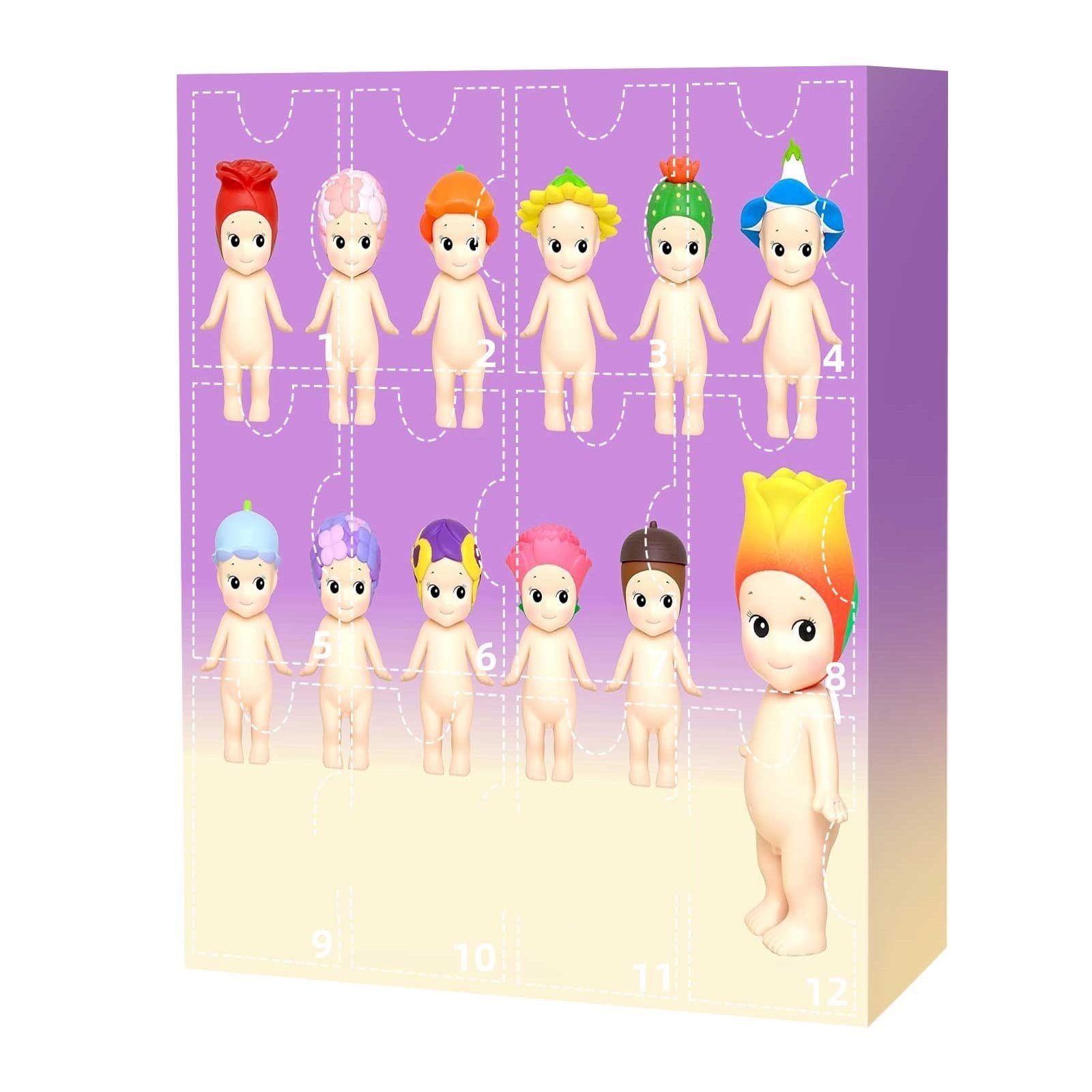 Sonny Angel Advent Calendar 2024 12pc Purple Flowers Series 12 Day