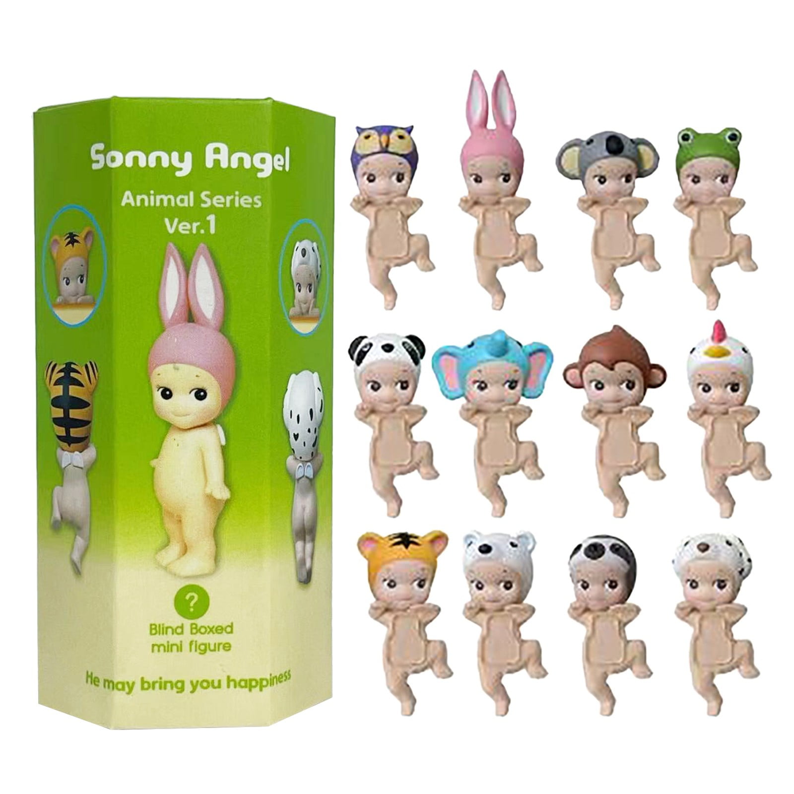 Sonny Angel Animal Series Ver.1, Lying on Your Stomach, 1 Pieces Random