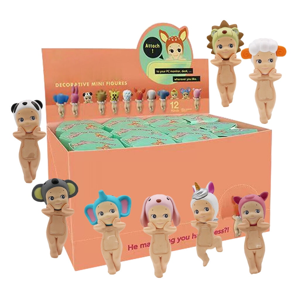 Sonny Angel Hippers Animal Collection 12 Piece Mini Figurine Blind Box Set Christmas Gift