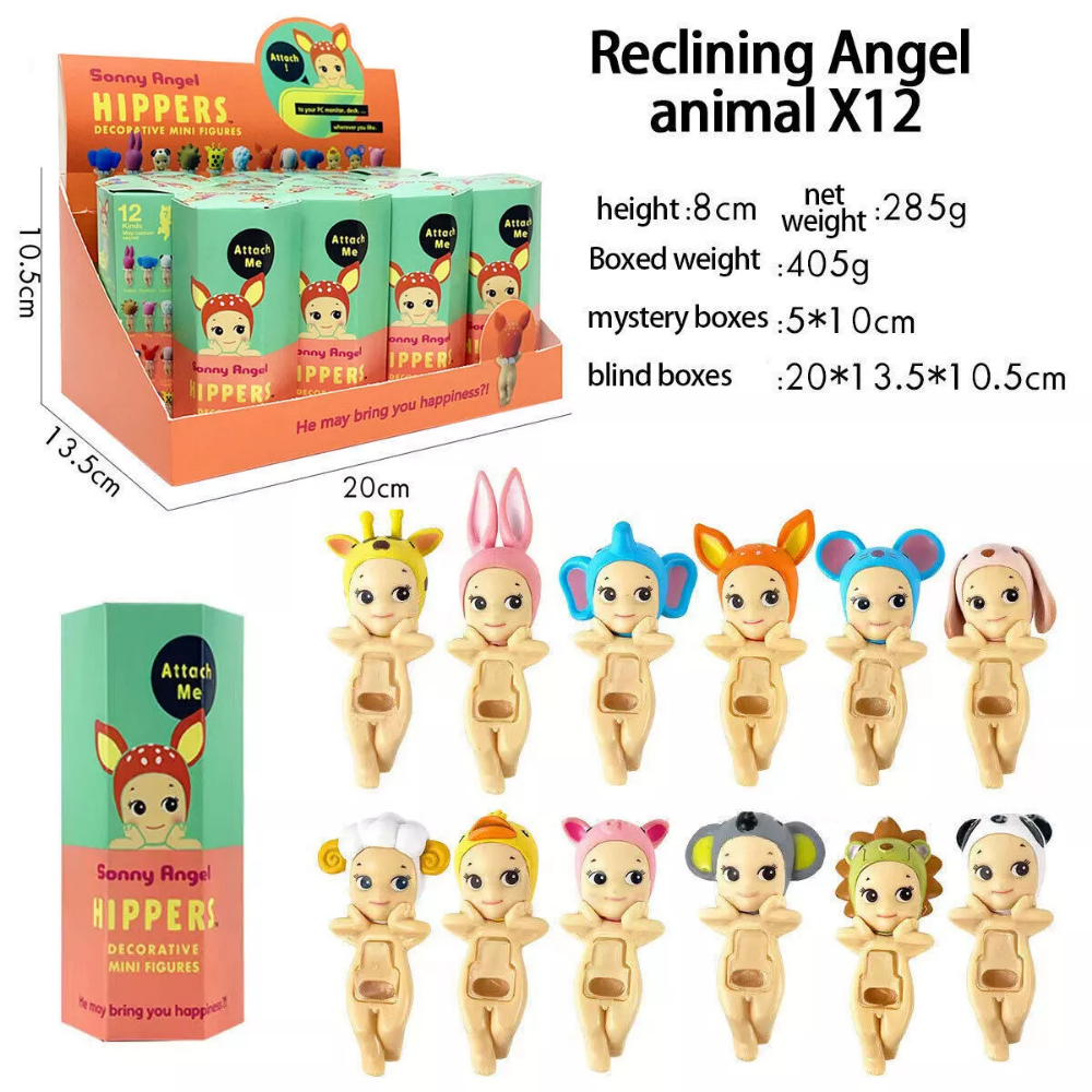Sonny Angel Hippers Blind Box Lying Angel Series Anime Dolls ToysGifts