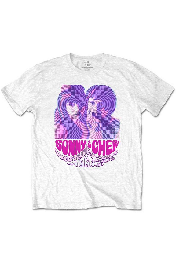 Sonny & Cher Unisex T-Shirt Westbury Music Fair (Small)