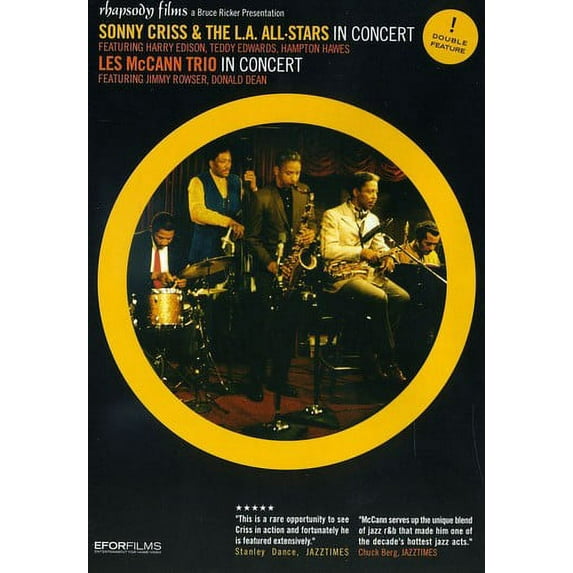 Sonny Criss and the LA All-Stars / Les McCann Trio Live (DVD), Rhapsody Films, Special Interests