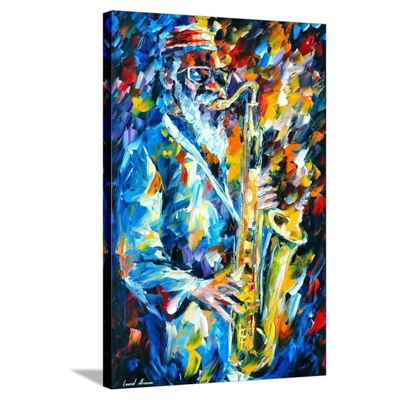 Sonny Rollins, Figurative Stretched Canvas Wall Art by Leonid Afremov Sold by Art.Com