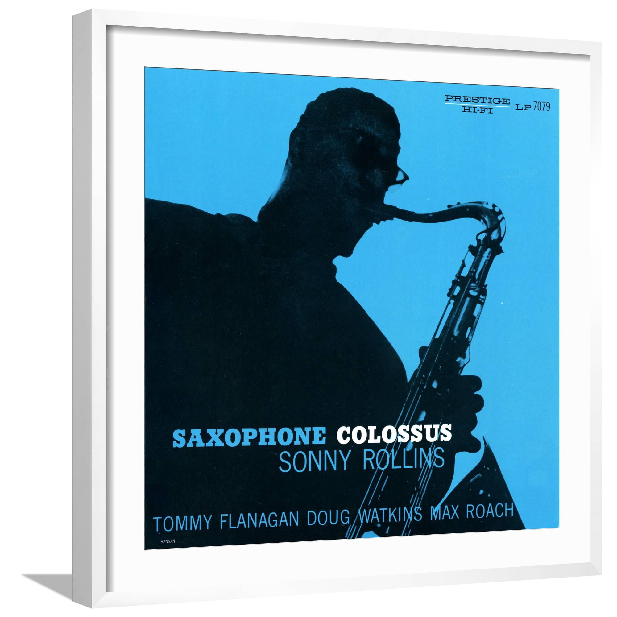 Art.com Sonny Rollins - Saxophone Colossus Art Print, White Frame 