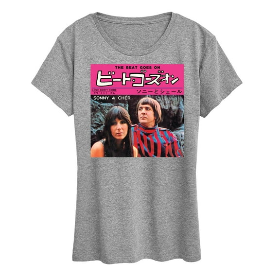 Sonny and Cher - The Beat Goes On Japan - Women's Short Sleeve Graphic T-Shirt
