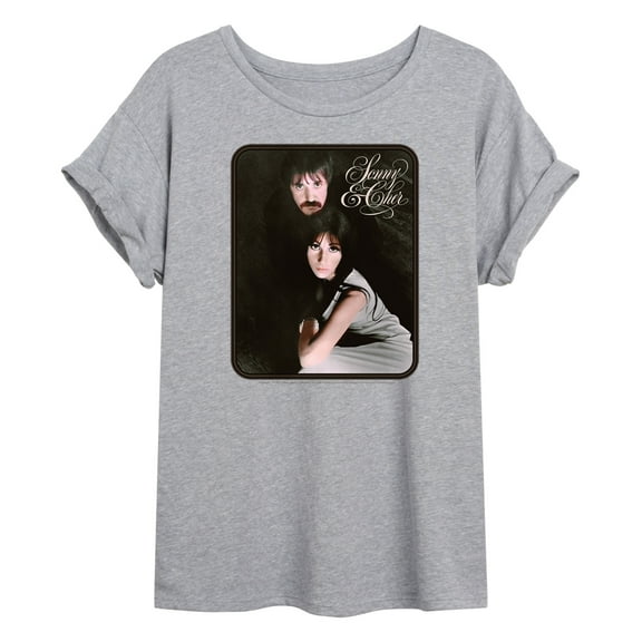 Sonny and Cher - The Two Of Us - Women's Oversized Graphic T-Shirt