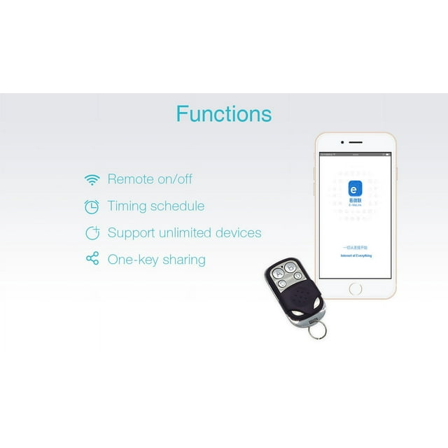 Sonoff RF-WiFi 433Mhz Wireless Remote Control Switch - Walmart.com