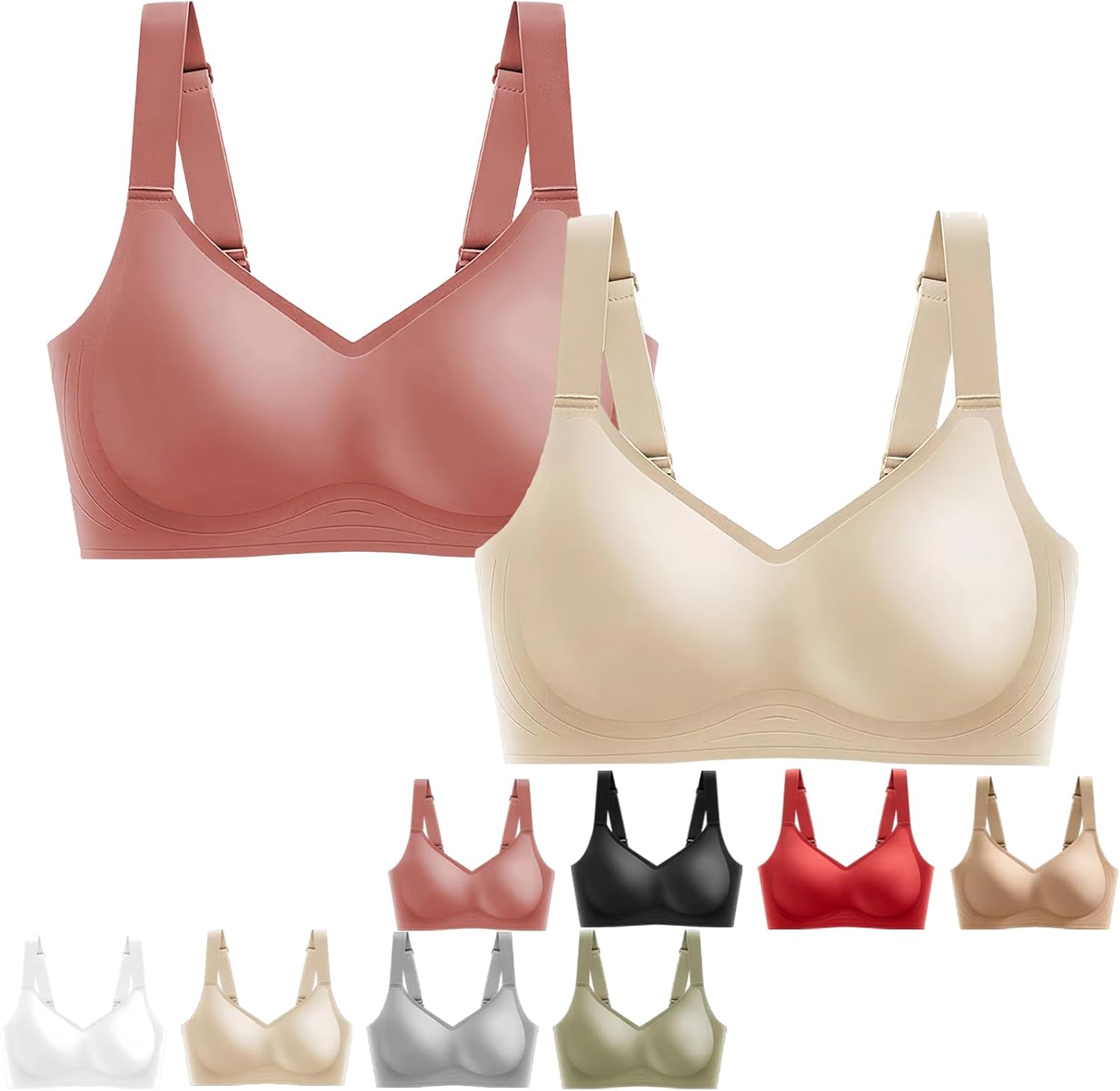 Sonofitmom Bra, Sono Fitmom Bra Seamless Wire-Free Push-Up sBra Non ...