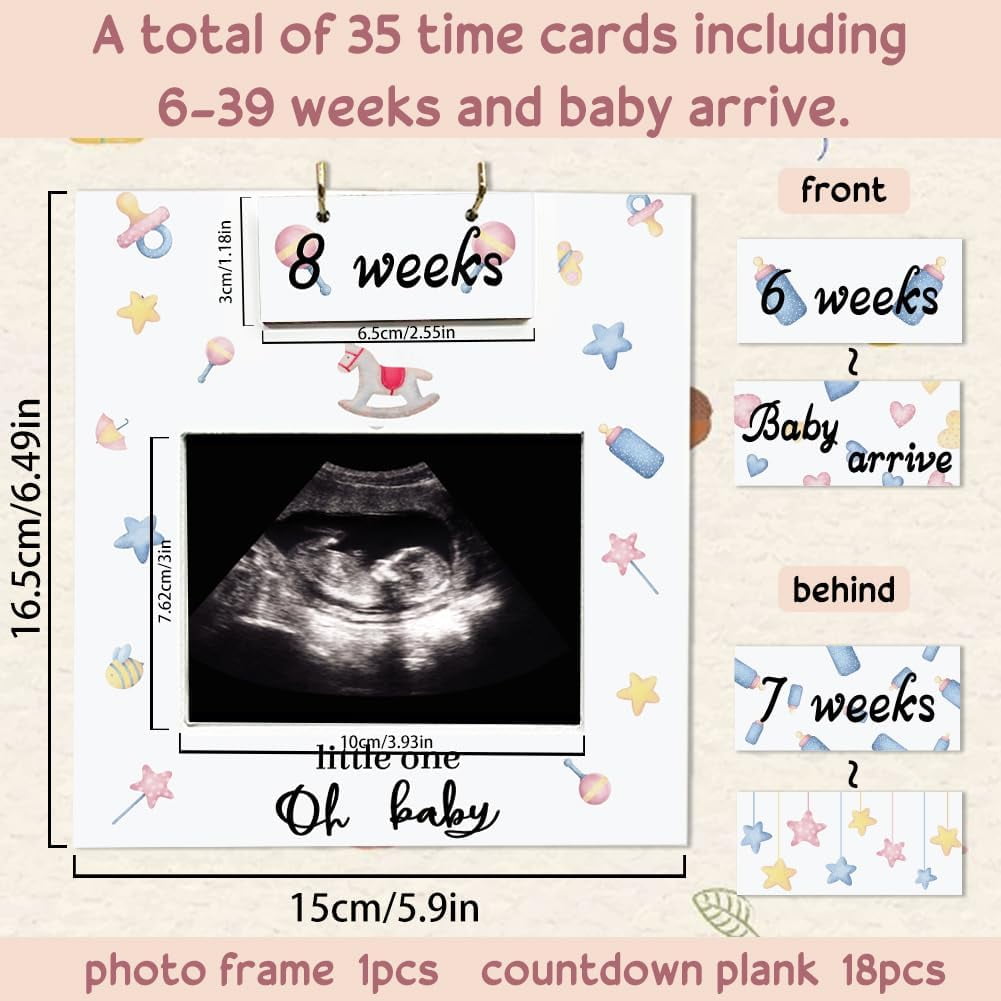 Sonogram Picture Frame Ultrasound Picture Frame with Baby Countdown ...