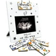 thumbnail image 1 of Sonogram Picture Frame Leaf and Wildflower Ultrasound Picture Frame with Baby Countdown Weeks for 4x3 Ultrasound Photo Bear Pregnancy Gifts for Expecting Parents Pregnancy Announcement, 1 of 9