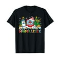 thumbnail image 1 of Sonographer Ultrasound Machine Santa Snowman Christmas T-Shirt, 1 of 5
