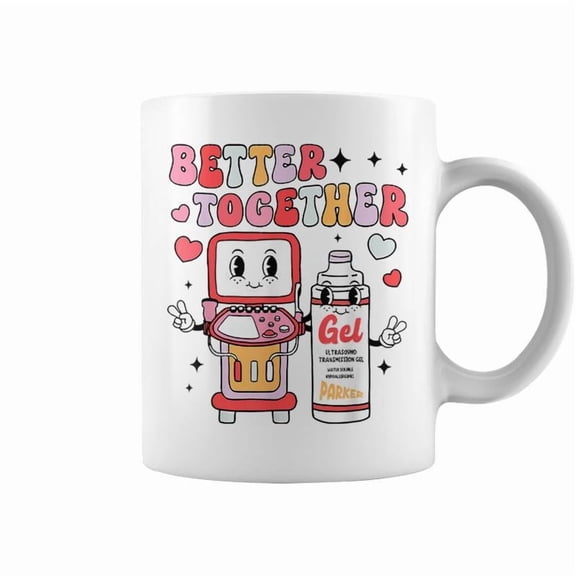 Sonographer Valentines Day Ultrasound Technologist Rdms Coffee Mugs