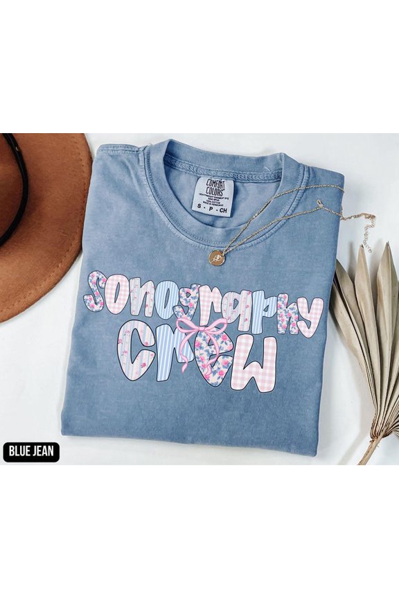 Sonographers Preppy Rdms Rdcs Sonography Crew Sonographer Team T-Shirt All Size S-3XL
