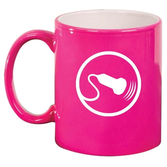 Sonography Sonographer Ultrasound Ceramic Coffee Mug Tea Cup Gift for Her, Him, Friend, Coworker, Wife, Husband (11oz Hot Pink)