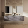 thumbnail image 1 of Sonoma 80 in W x 22 in D Dark Grey Double Bath Vanity, Cultured Marble Top and 30 in LED Mirrors, 1 of 11