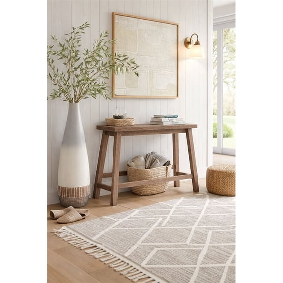 Sonoma Backless Bench - Barnwood Wire-Brush