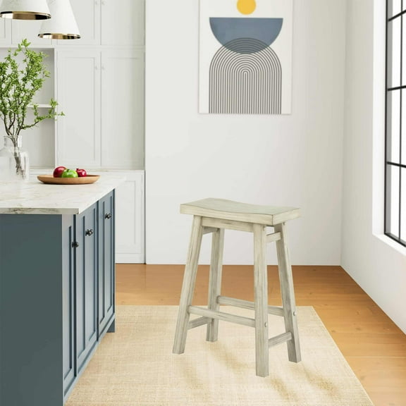 Sonoma Backless Saddle Counter Stool - Sawgrass Finish