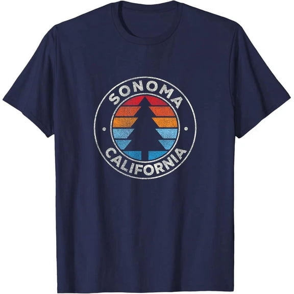 Sonoma California Ca Vintage Graphic Retro 70S T-Shirt Unisex S-5XL Hot Trending Shirt, Vintage Birthday Gift