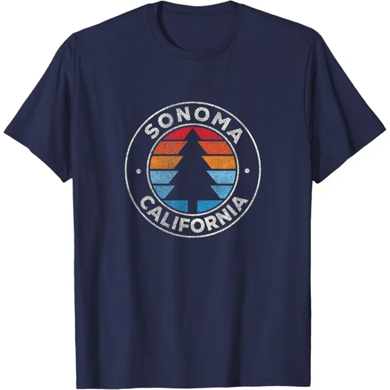 Sonoma California Ca Vintage Graphic Retro 70S T-Shirt Unisex S