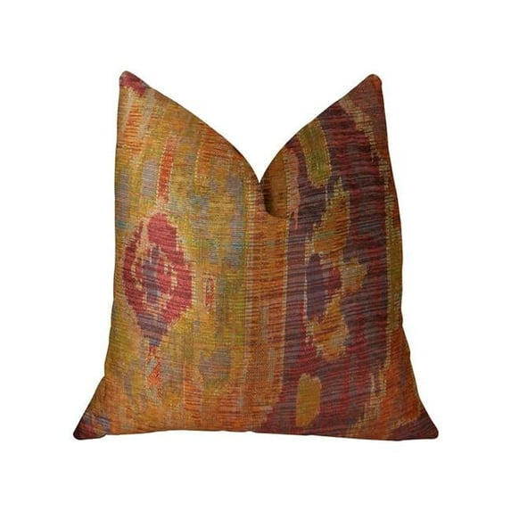 Sonoma Canyon Magenta Coral & Blue Handmade Luxury Pillow, 20 x 30 in. Queen