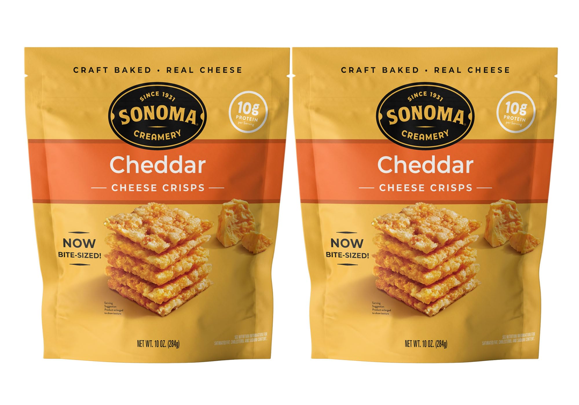 Sonoma Creamery Cheese Crisps, Cheddar, 10 Oz (2 Count) Savory