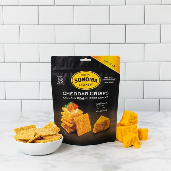 Sonoma Creamery - Cheese Crisps, Cheddar, 10 Oz (2 Count) | Savory Snack | High Protein | Low Carb | Gluten Free | Keto-Friendly