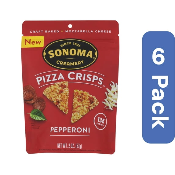Sonoma Creamery Crisps Pepperoni Pizza 2 oz (Pack Of 6)