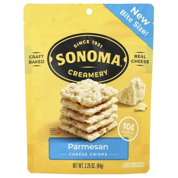 Sonoma Creamery Parmesan Cheese Crisps, 2.25 oz