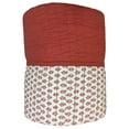 thumbnail image 1 of Sonoma Full Queen Coral Rust Reversible Quilt - Soft Cotton Coverlet, 1 of 3