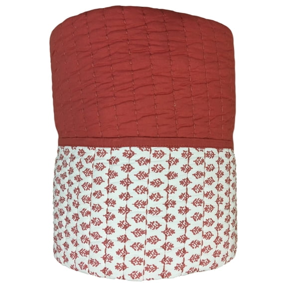 Sonoma Full Queen Coral Rust Reversible Quilt - Soft Cotton Coverlet