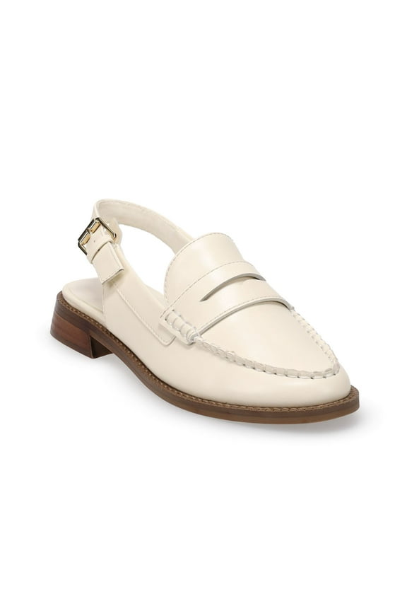 ® Gatsyn Women's Slingback Loafers Color: Bone Size: 7