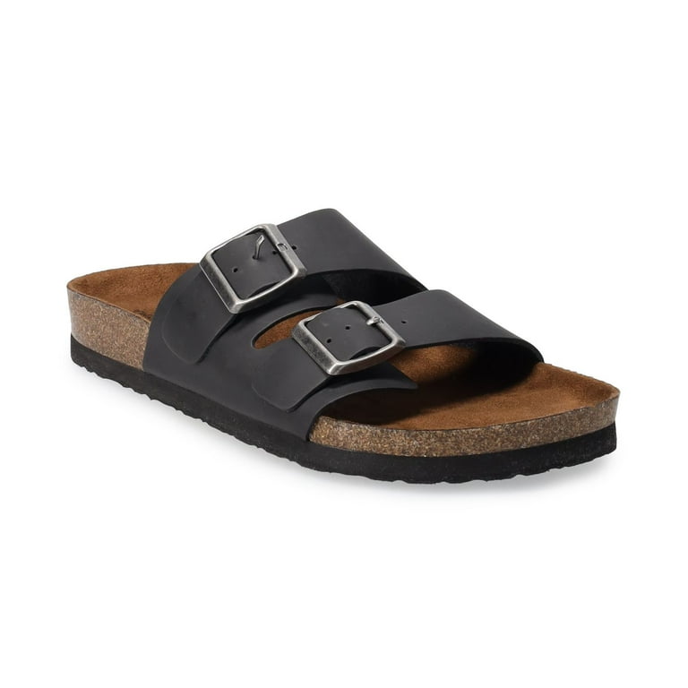 Sonoma Goods For Life Raymond 02 Men s Slide Sandals Color Black Size 9.5 Walmart
