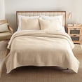 thumbnail image 1 of Sonoma Goods For Life Waffle Quilt - Tan, TWIN/TWNXL, 1 of 5