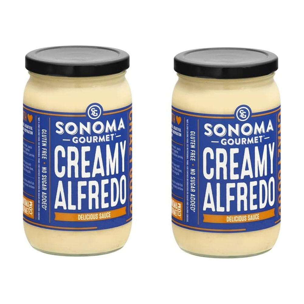 Sonoma Gourmet Creamy Alfredo Sauce, 24.5 Ounce (Pack of 2)