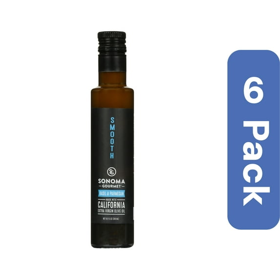 Sonoma Gourmet Extra Virgin Basil Parmesan Olive Oil 8.5 oz (Pack Of 6)