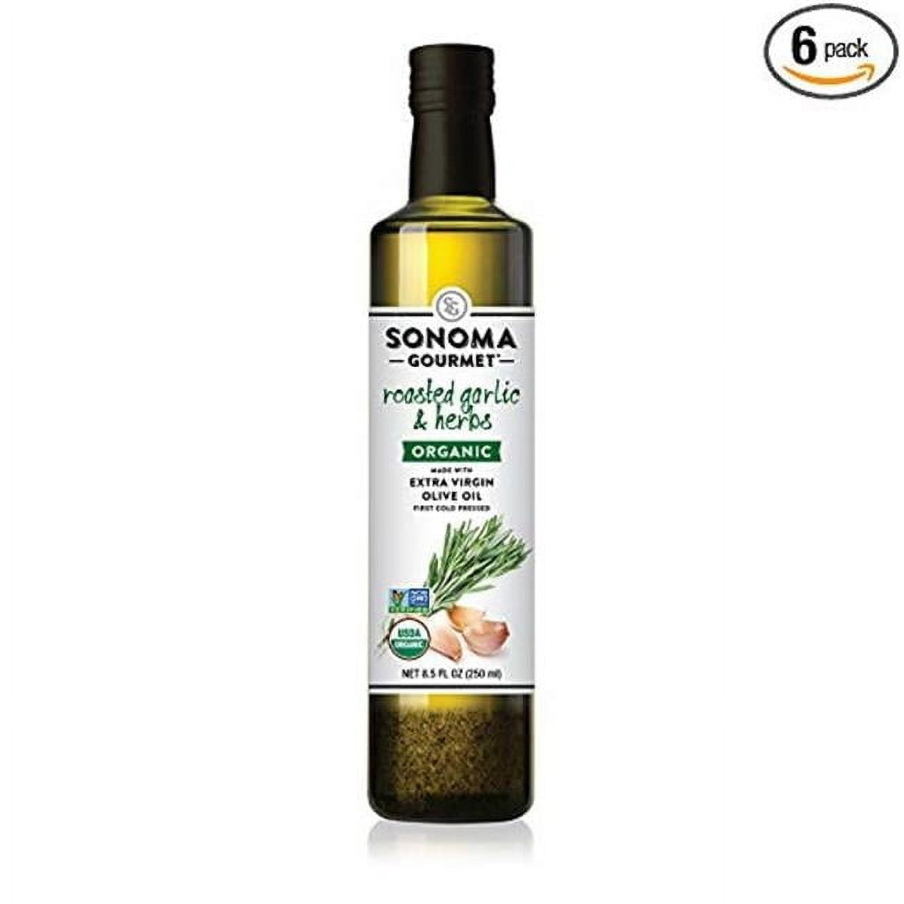 Sonoma Gourmet  Garlic & Herb Extra Virgin Olive Oil, 8.5 oz - Pack of 6