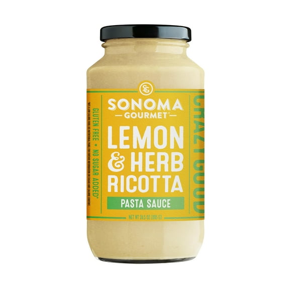 Sonoma Gourmet Lemon and Herb Ricotta Pasta Sauce 24.5 Ounce