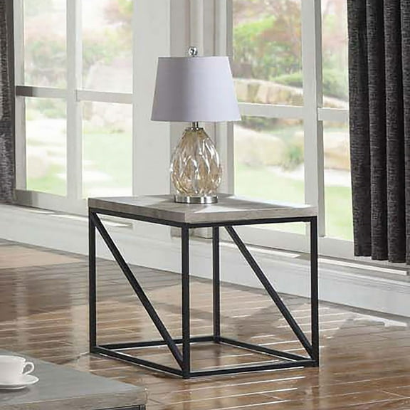 Sonoma Grey Square End Table,Grey Wood Furniture Primary Living Space Tables