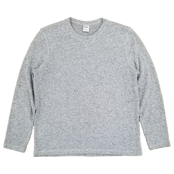 Sonoma Mens Gray Heather Long Sleeve Crew Neck Fleece Shirt X-Large
