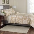 thumbnail image 1 of Sonoma Petaluma Tan Floral 3 Pc Cotton Duvet Cover Set California King Size Bed, 1 of 3