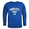 thumbnail image 1 of Sonoma State University Seawolves Alumni Fleece Pullover Crewneck Sweatshirt, Royal - Extra Large, 1 of 1